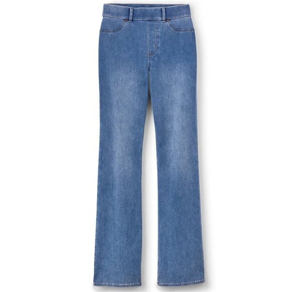 Soft Surroundings Ultimate Denim Pull-On Bootcut Jeans Small - Picture 1 of 5